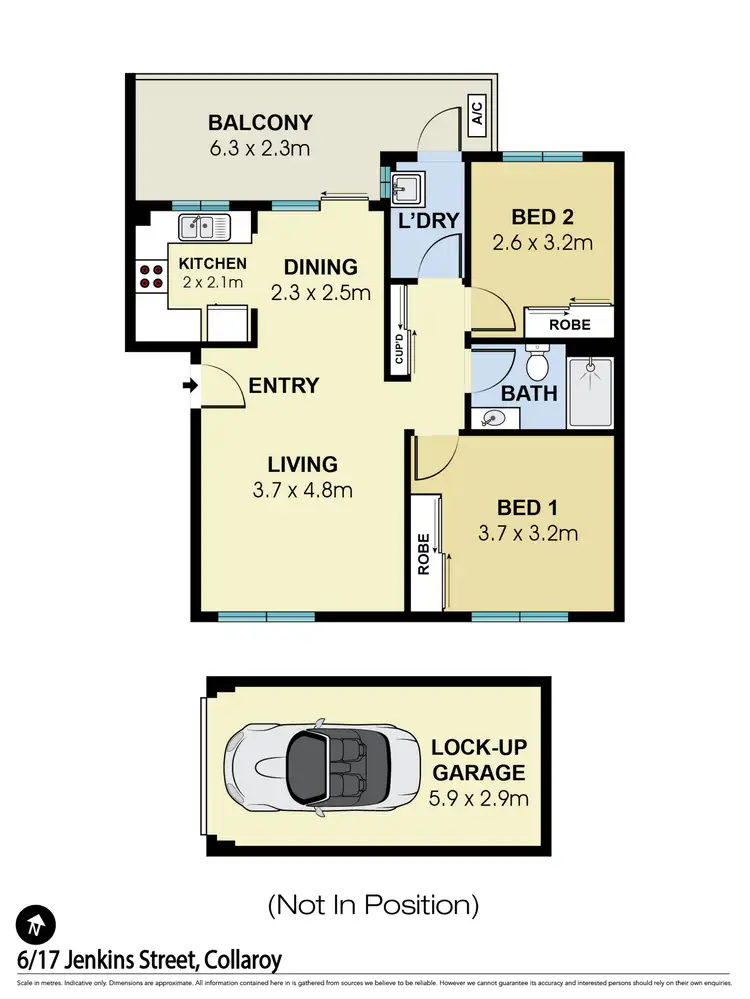 Floorplan of Homely unit listing, 6/17 Jenkins Street, Collaroy NSW 2097