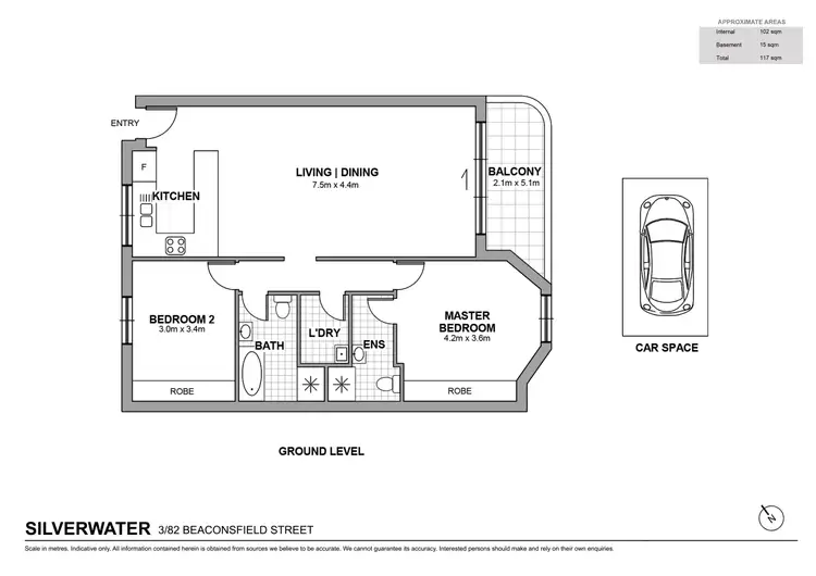 Floorplan of Homely apartment listing, 3/82-84 Beaconsfield Street, Silverwater NSW 2128