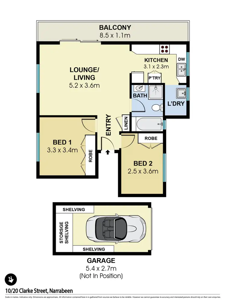 Floorplan of Homely unit listing, 10/20 Clarke Street, Narrabeen NSW 2101