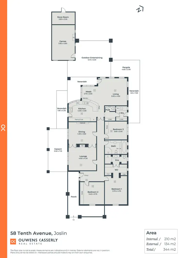 Floorplan of Homely house listing, 58 Tenth Avenue, Joslin SA 5070