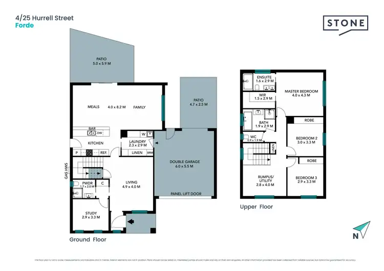 Floorplan of Homely villa listing, 4/25 Hurrell Street, Forde ACT 2914