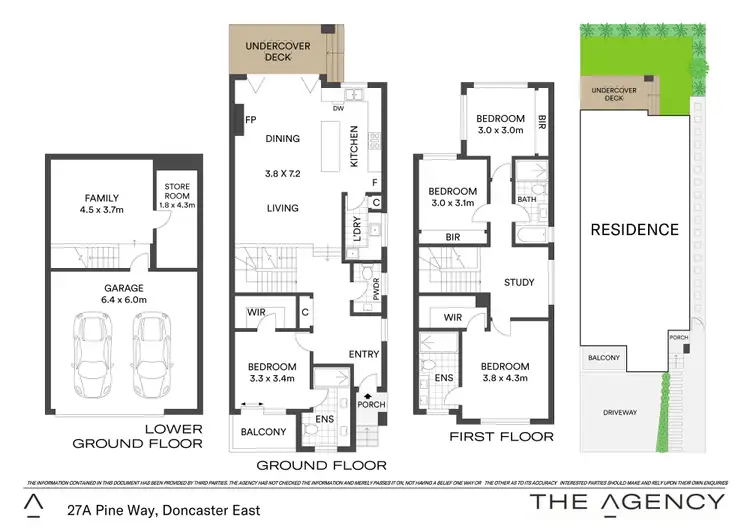 Floorplan of Homely townhouse listing, 27a Pine Way, Doncaster East VIC 3109
