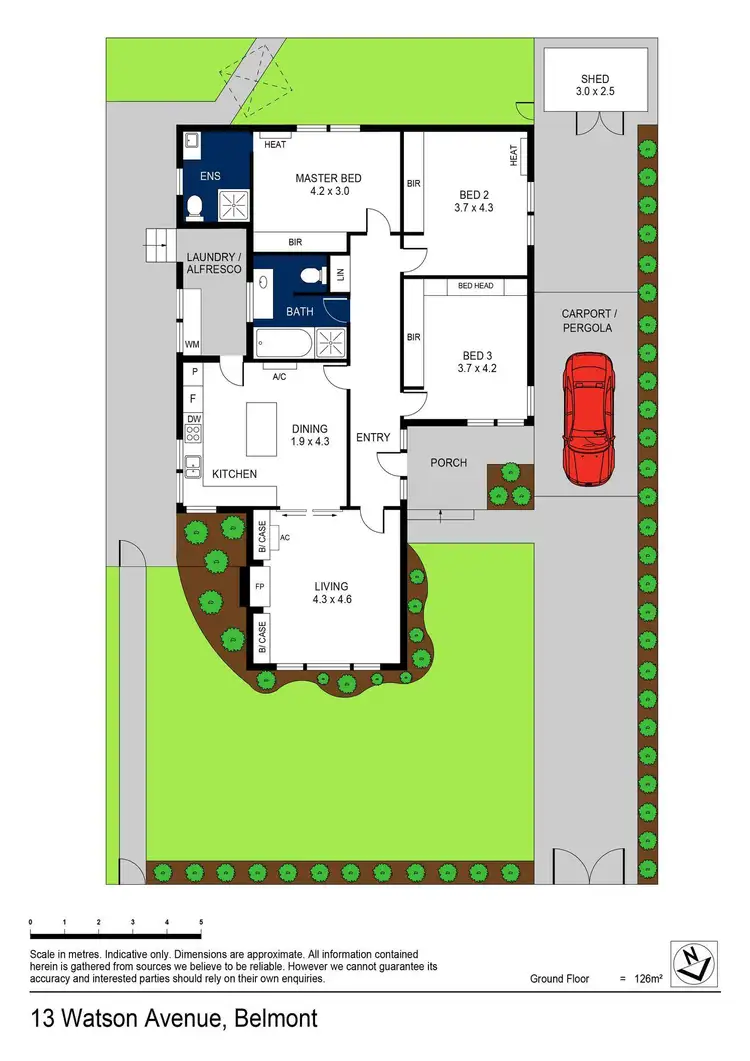 Floorplan of Homely house listing, 13 Watson Avenue, Belmont VIC 3216
