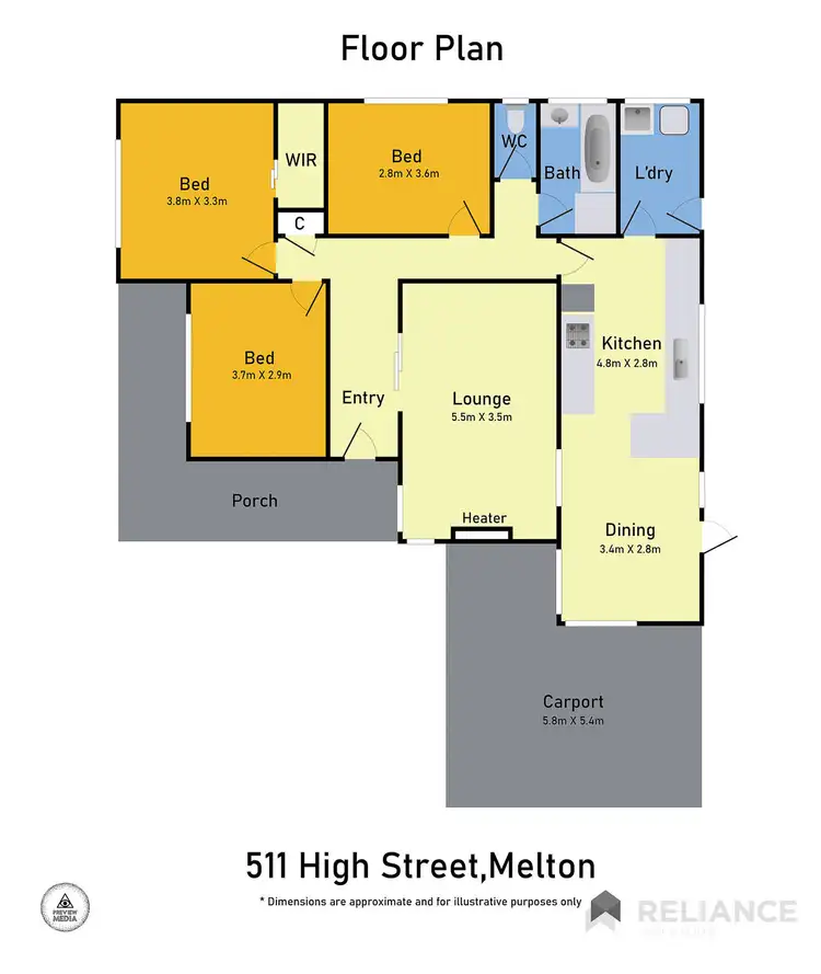Floorplan of Homely house listing, 511 High Street, Melton VIC 3337