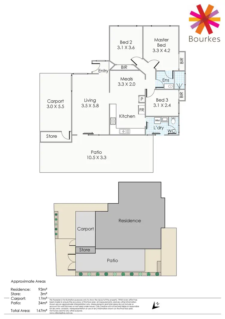 Floorplan of Homely villa listing, 1/121 Swansea Street, East Victoria Park WA 6101