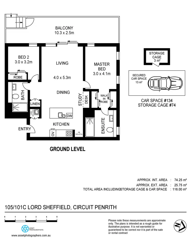 Floorplan of Homely apartment listing, 105/101C Lord Sheffield Circuit, Penrith NSW 2750