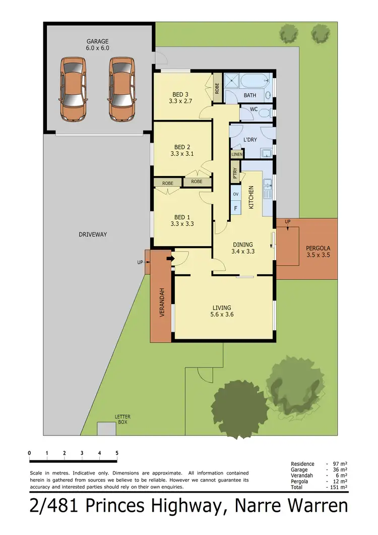 Floorplan of Homely unit listing, 2/481-483 Princes Highway, Narre Warren VIC 3805