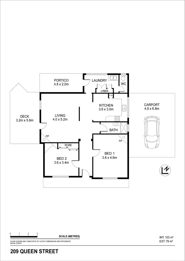 Floorplan of Homely house listing, 209 Queen Street, Bendigo VIC 3550