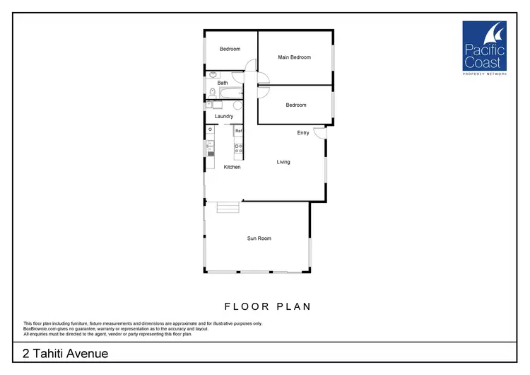Floorplan of Homely house listing, 2 Tahiti Avenue, Forster NSW 2428