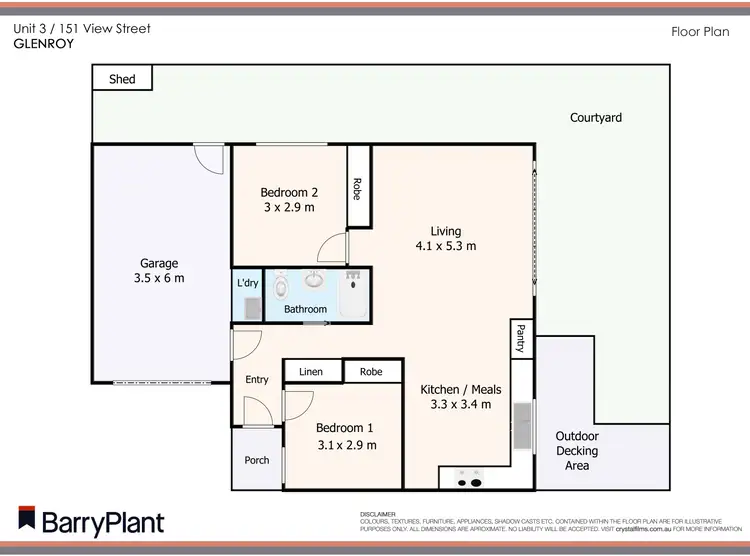 Floorplan of Homely unit listing, 3/151 View Street, Glenroy VIC 3046