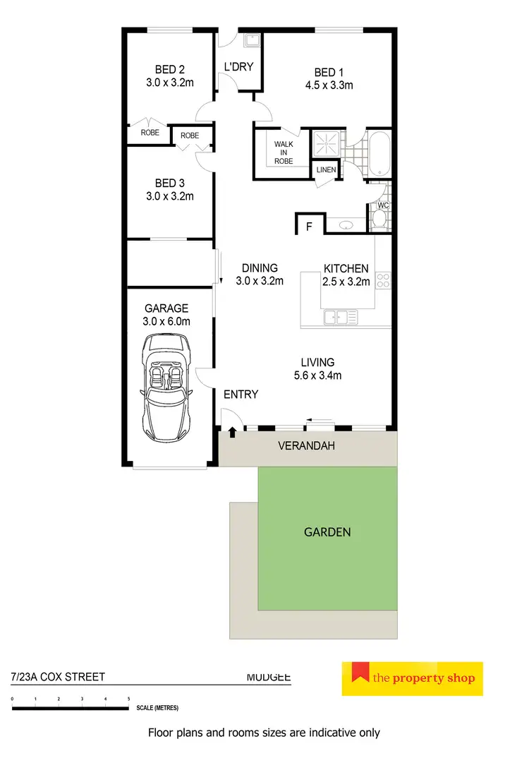 Floorplan of Homely unit listing, 7/23a Cox Street, Mudgee NSW 2850
