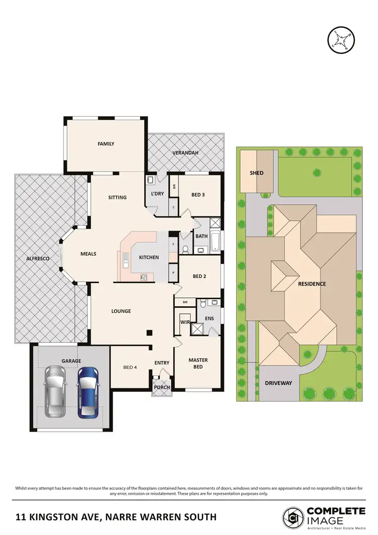 Floorplan of Homely house listing, 11 Kingston Avenue, Narre Warren South VIC 3805
