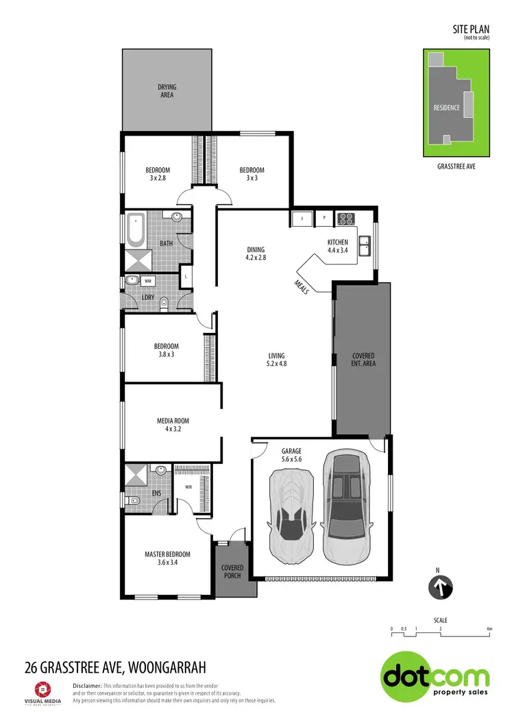 Floorplan of Homely house listing, 26 Grasstree Avenue, Woongarrah NSW 2259