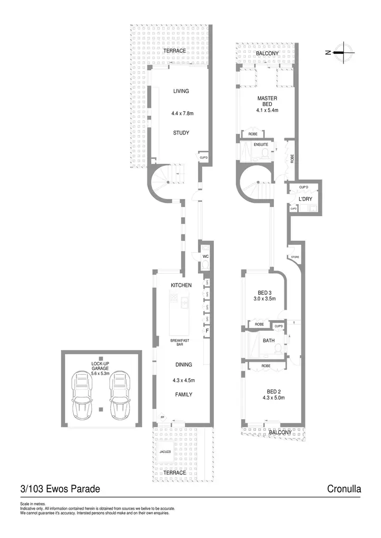 Floorplan of Homely apartment listing, 3/103 Ewos Parade, Cronulla NSW 2230