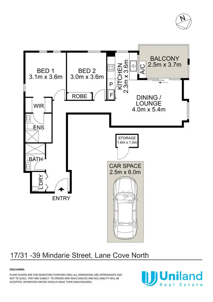 Floorplan of Homely apartment listing, 17/31-39 Mindarie Street, Lane Cove North NSW 2066