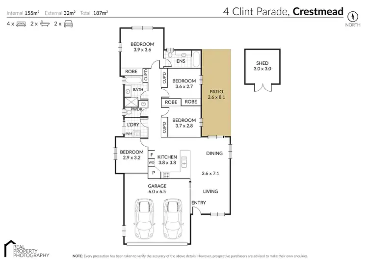 Floorplan of Homely house listing, 4 Clint Parade, Crestmead QLD 4132