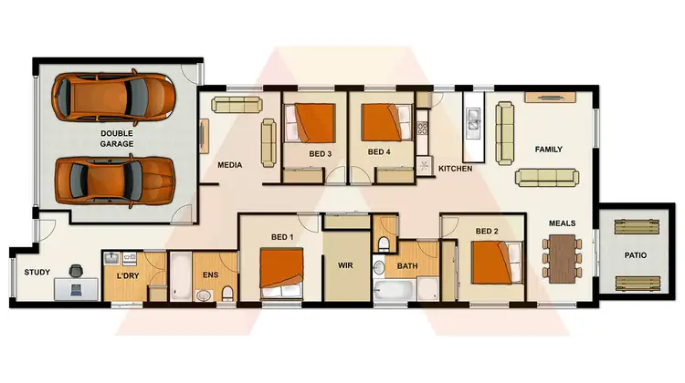 Floorplan of Homely house listing, 8 Tanzanite Avenue, Logan Reserve QLD 4133