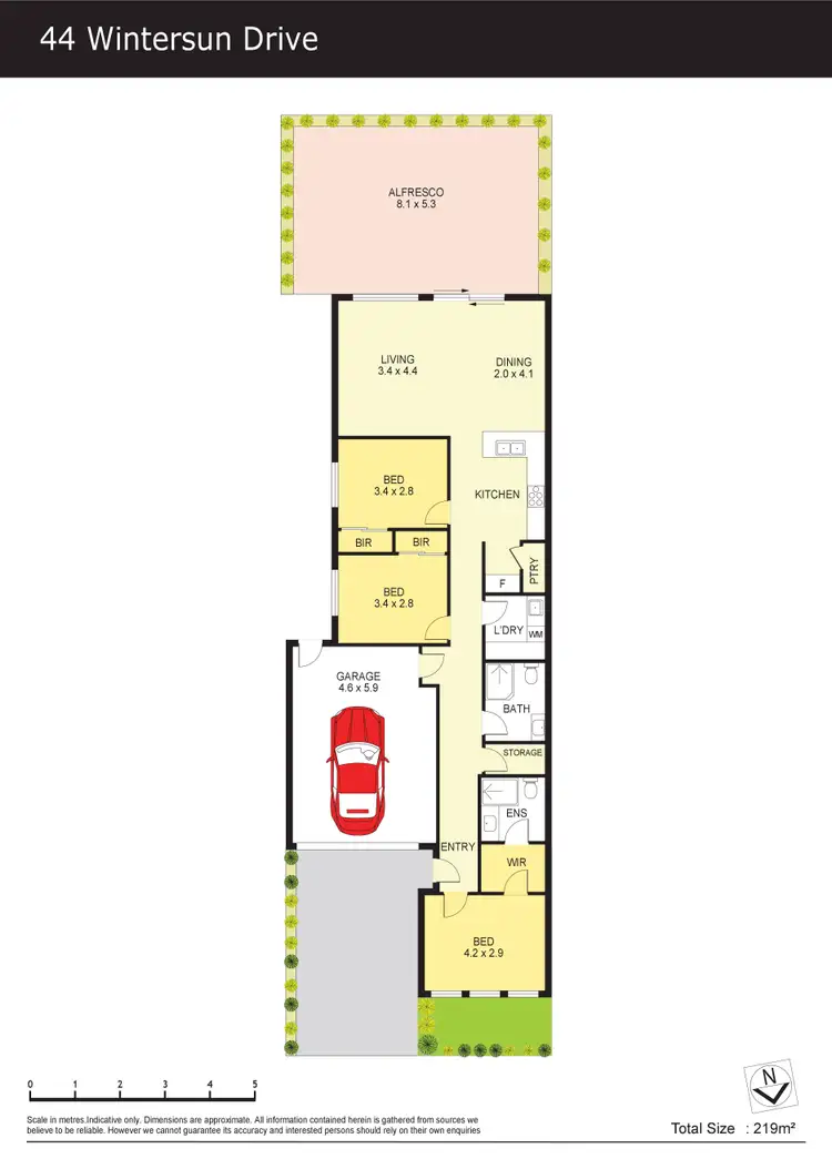 Floorplan of Homely house listing, 44 Wintersun Drive, Albanvale VIC 3021