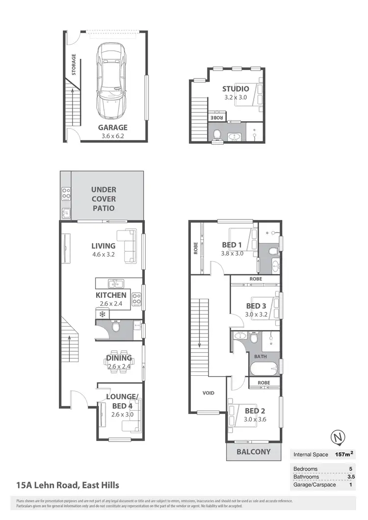 Floorplan of Homely semi-detached listing, 15A Lehn Road, East Hills NSW 2213