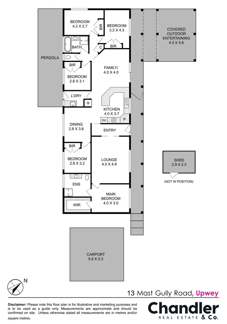 Floorplan of Homely house listing, 13 Mast Gully Road, Upwey VIC 3158