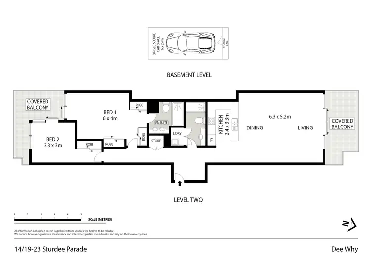 Floorplan of Homely unit listing, 14/19-23 Sturdee Parade, Dee Why NSW 2099