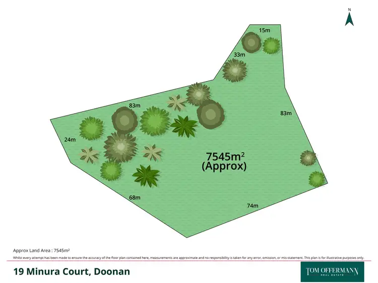 Floorplan of Homely land listing, 19 Minura Court, Doonan QLD 4562