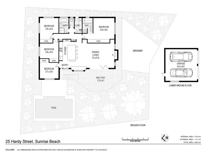 Floorplan of Homely house listing, 25 Hardy Street, Sunrise Beach QLD 4567