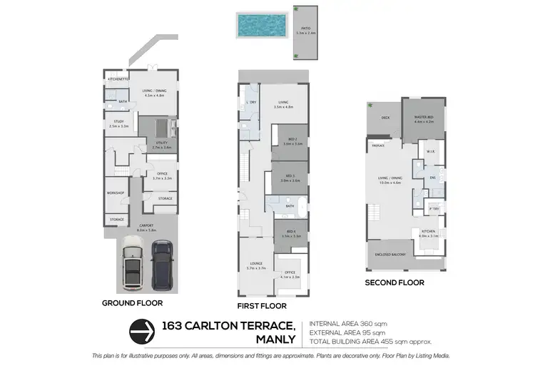 Floorplan of Homely house listing, 163 Carlton Terrace, Manly QLD 4179
