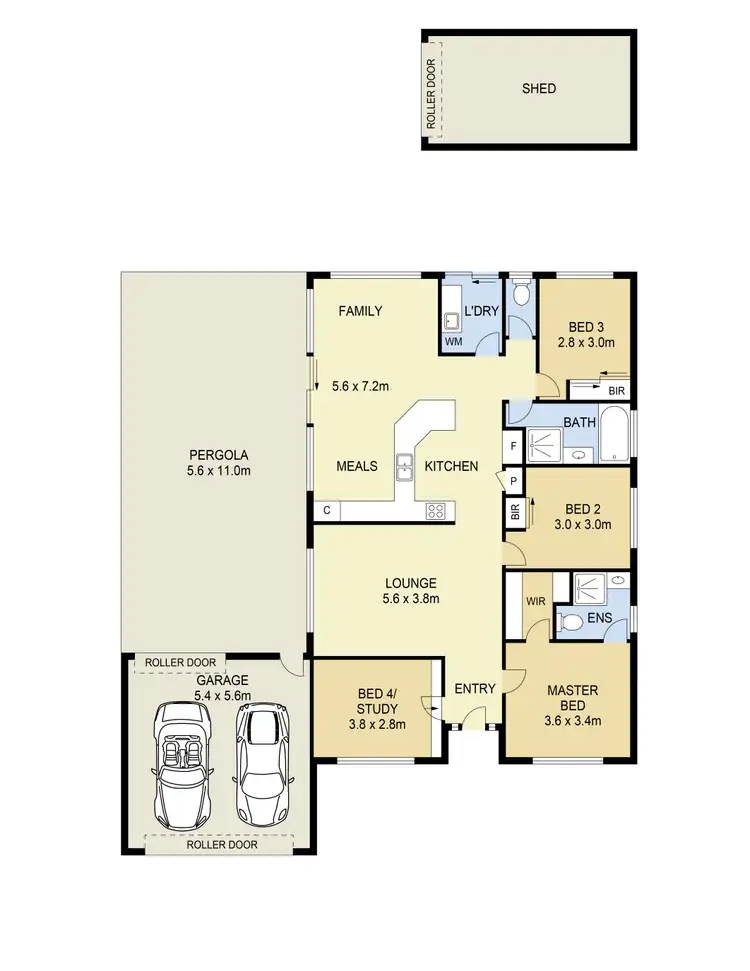 Floorplan of Homely house listing, 16 Benshaw Court, Hillside VIC 3037