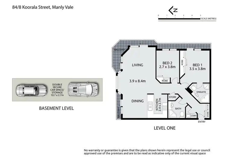 Floorplan of Homely unit listing, 84/8 Koorala Street, Manly Vale NSW 2093