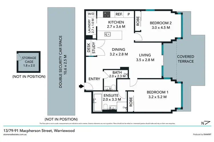 Floorplan of Homely apartment listing, 13/79-91 Macpherson Street, Warriewood NSW 2102