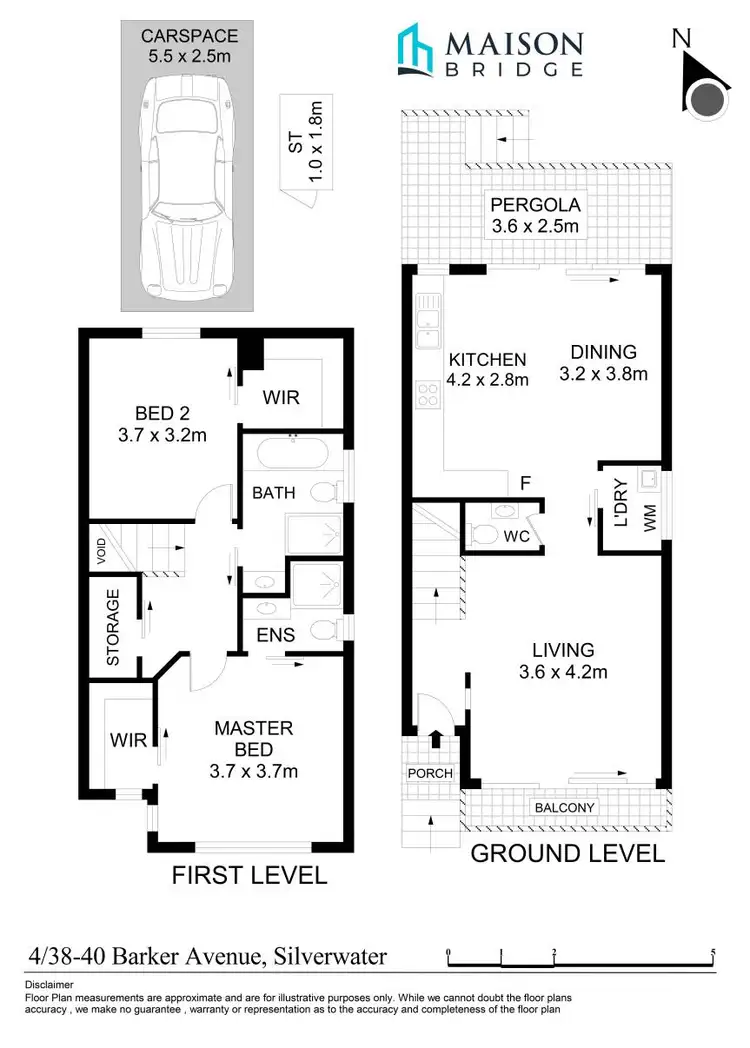 Floorplan of Homely townhouse listing, 4/38-40 Barker Avenue, Silverwater NSW 2128