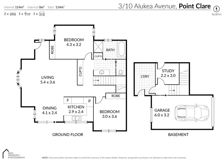 Floorplan of Homely villa listing, 3/10 Alukea Avenue, Point Clare NSW 2250