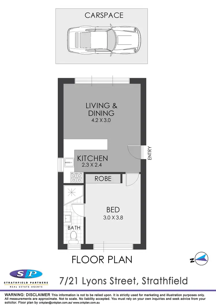Floorplan of Homely apartment listing, 7/21 Lyons Street, Strathfield NSW 2135