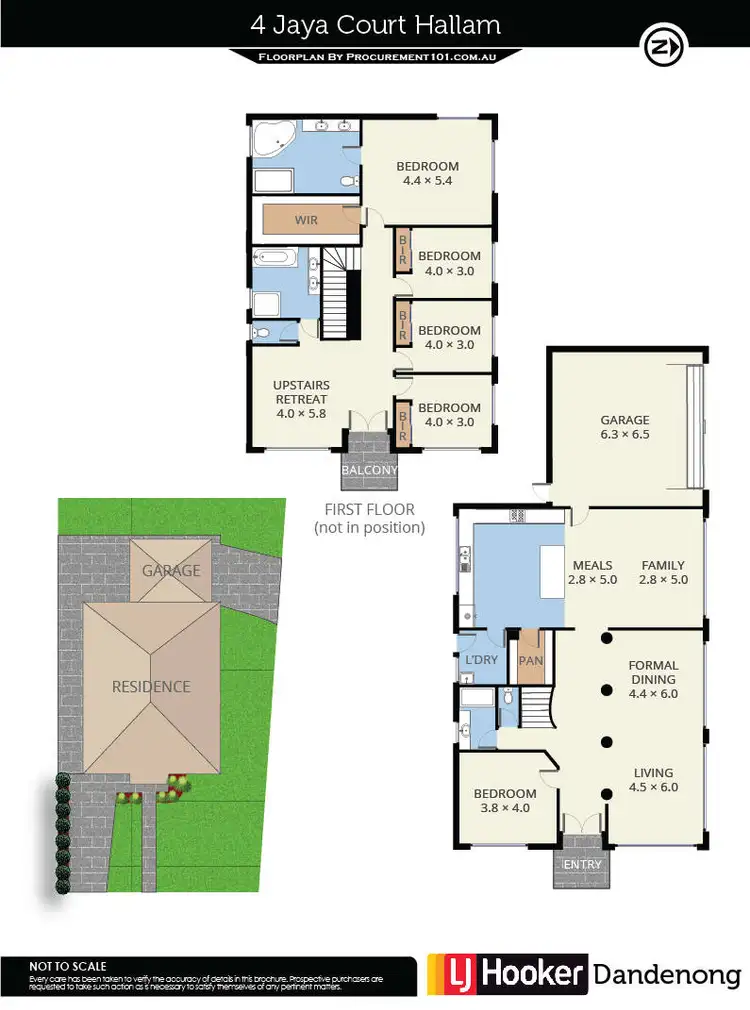 Floorplan of Homely house listing, 4 Jaya Court, Hallam VIC 3803