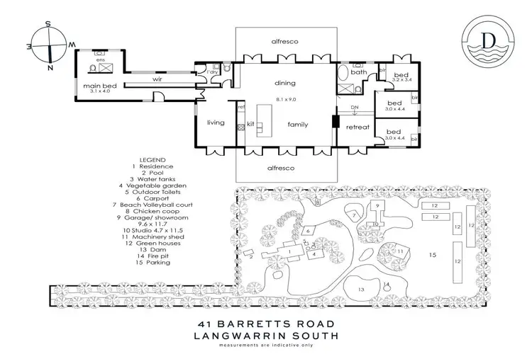 Floorplan of Homely rural property listing, 41 Barretts Road, Langwarrin South VIC 3911