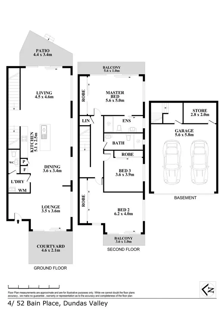 Floorplan of Homely townhouse listing, 4/52 Bain Place, Dundas Valley NSW 2117