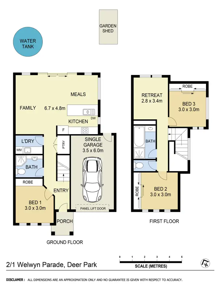 Floorplan of Homely townhouse listing, 38C Millbank Drive, Deer Park VIC 3023
