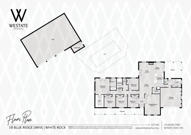 Floorplan of Homely house listing, 18 Blue Ridge Drive, White Rock NSW 2795