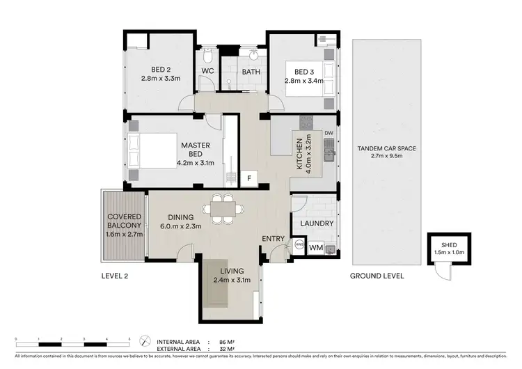 Floorplan of Homely unit listing, 3/7 Fourth Avenue, Palm Beach QLD 4221