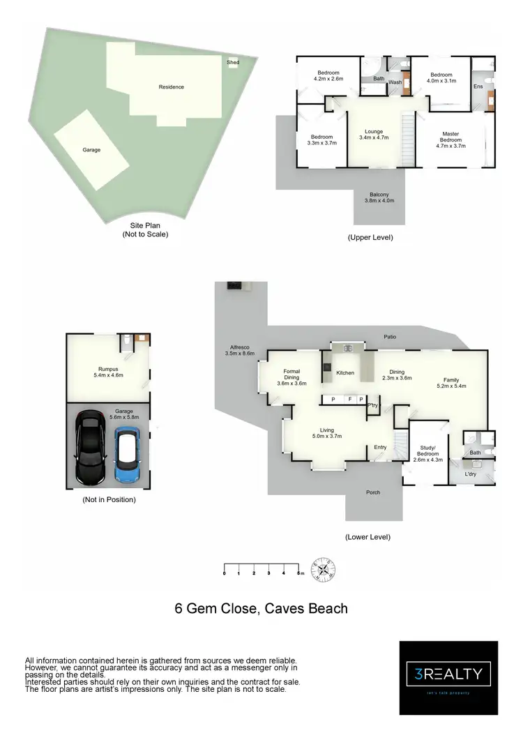 Floorplan of Homely house listing, 6 Gem Close, Caves Beach NSW 2281