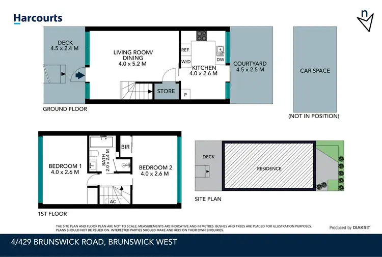 Floorplan of Homely townhouse listing, 4/429 Brunswick Road, Brunswick West VIC 3055