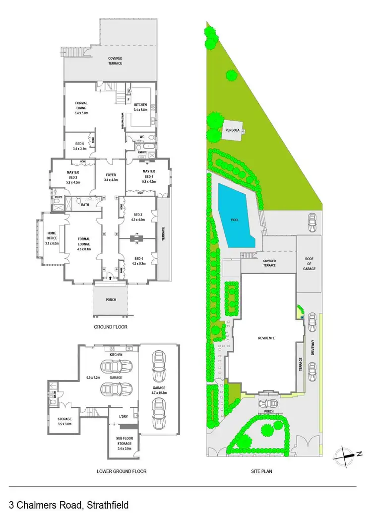 Floorplan of Homely house listing, 3 Chalmers Road, Strathfield NSW 2135