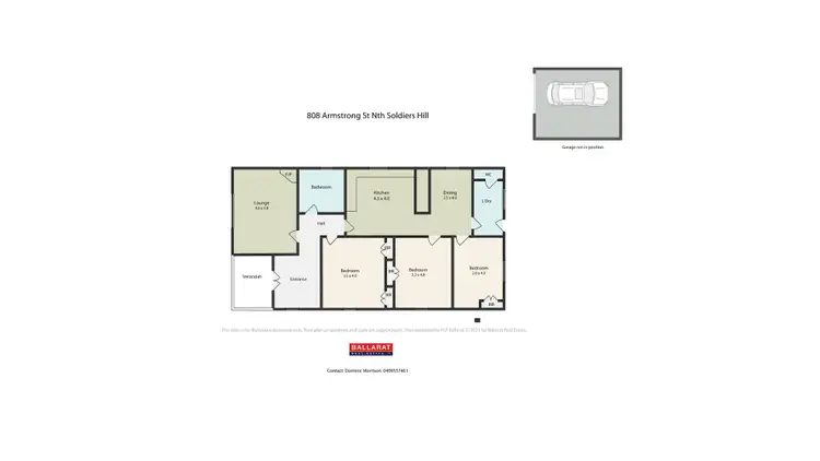 Floorplan of Homely house listing, 808 Armstrong Street North, Soldiers Hill VIC 3350