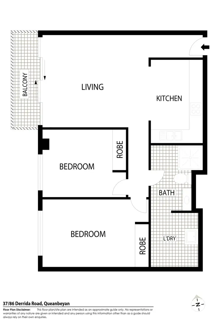 Floorplan of Homely unit listing, 37/86 Derrima Road, Crestwood NSW 2620