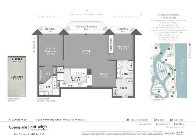 Floorplan of Homely apartment listing, 136/8 Admiralty Drive, Paradise Waters QLD 4217