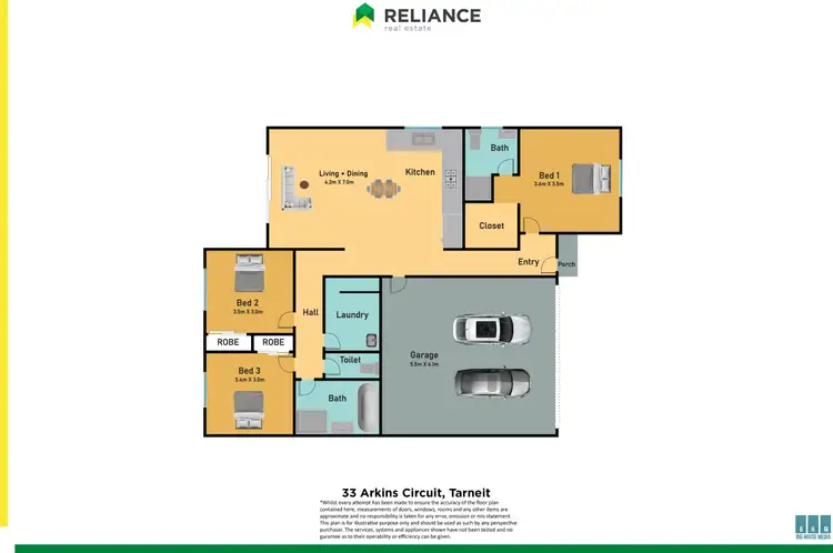 Floorplan of Homely house listing, 33 Arkins Circuit, Tarneit VIC 3029
