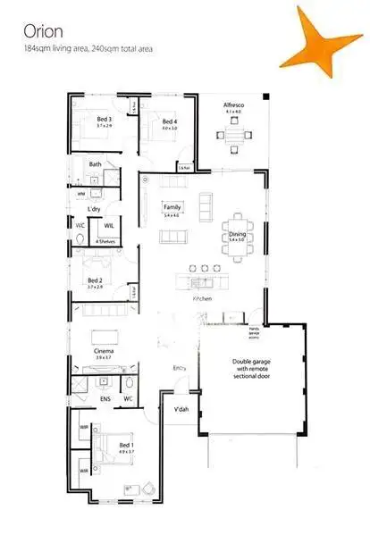 Floorplan of Homely house listing, 19 Kirkpatrick Court, Seville Grove WA 6112