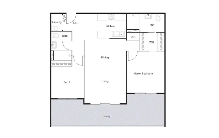 Floorplan of Homely apartment listing, 66/25 John Gorton Drive, Wright ACT 2611