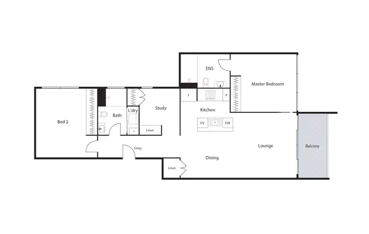 Floorplan of Homely apartment listing, 128/5 Burnie Street, Lyons ACT 2606
